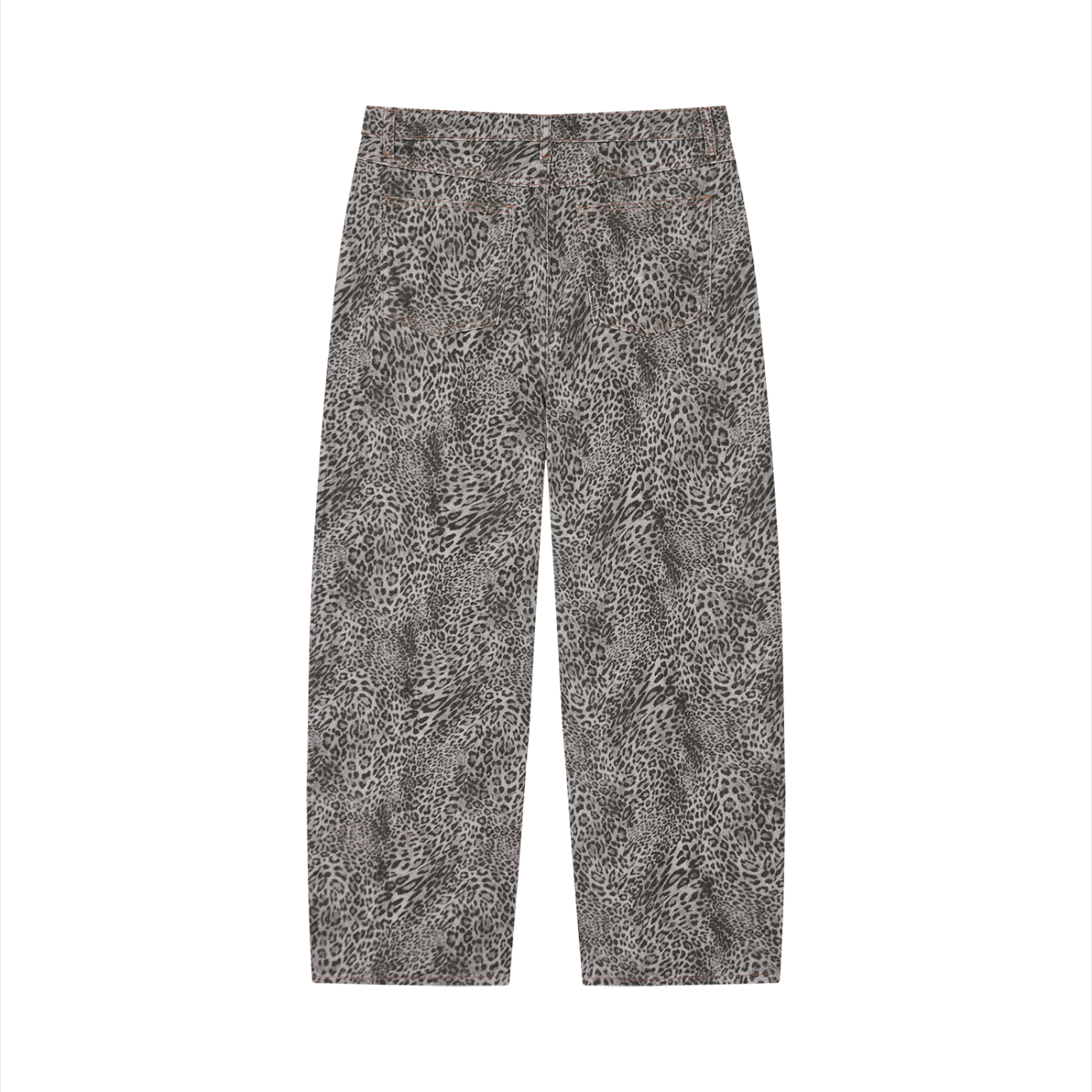 Vintage Wash Leopard Jeans